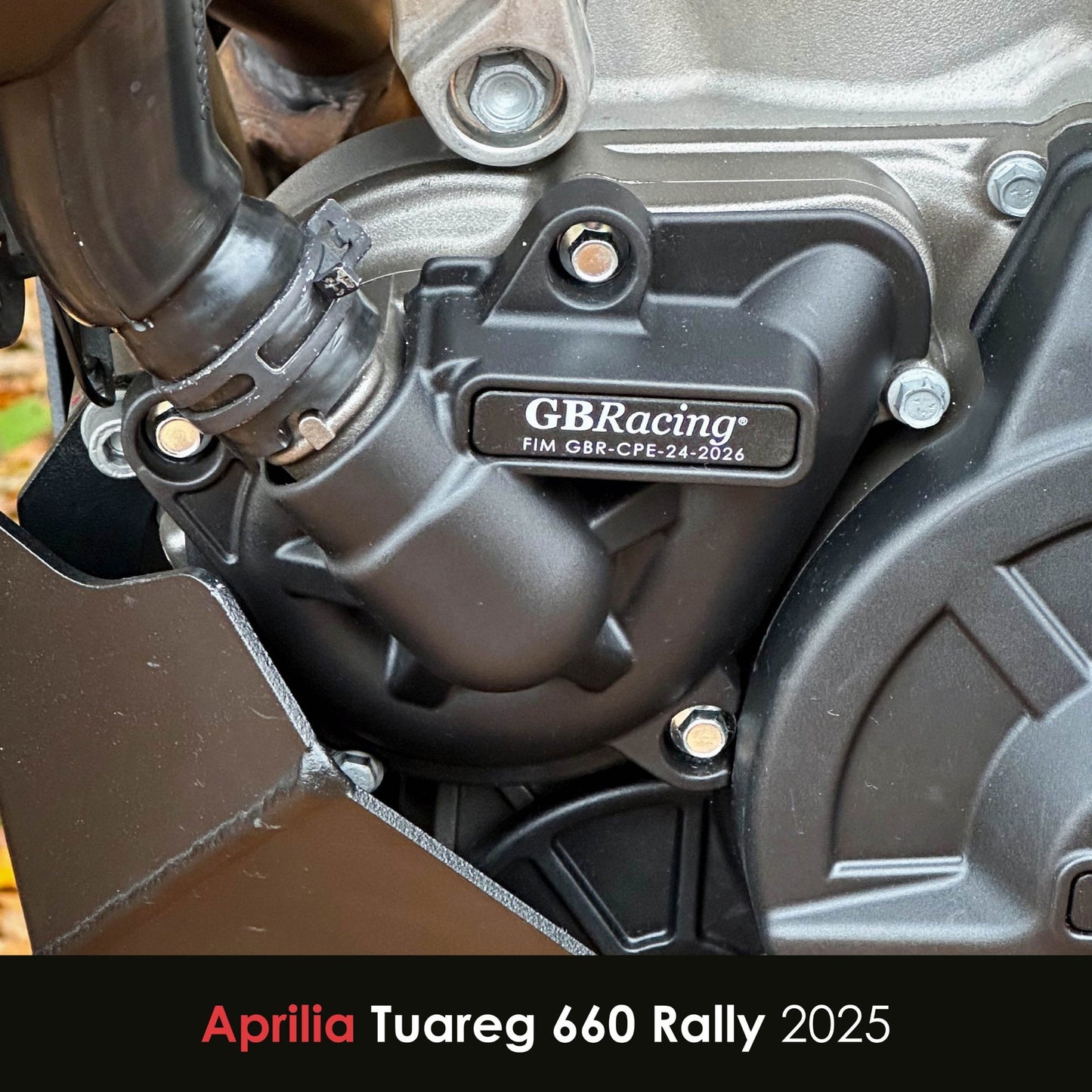 Aprilia Tuareg 660 Rally 2025 GBRacing Engine Protection Water Pump Cover