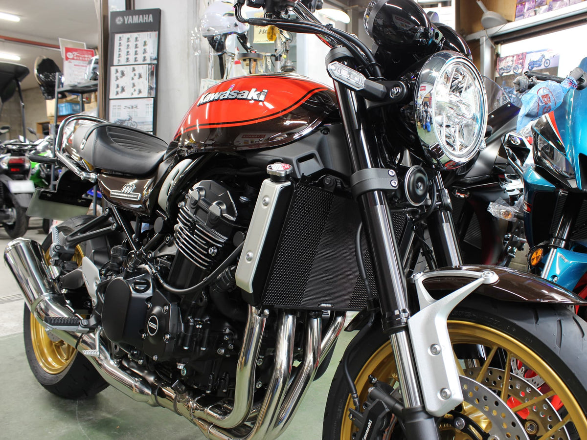 Black Stainless Steel Radiator Guard for Z900RS 2021-2024