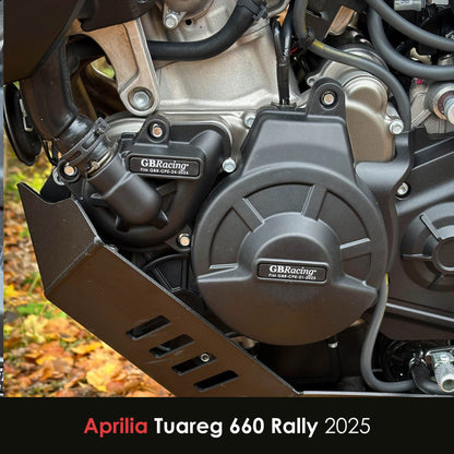 Aprilia Tuareg 660 Rally 2025 GBRacing Engine Protection Water Pump Cover
