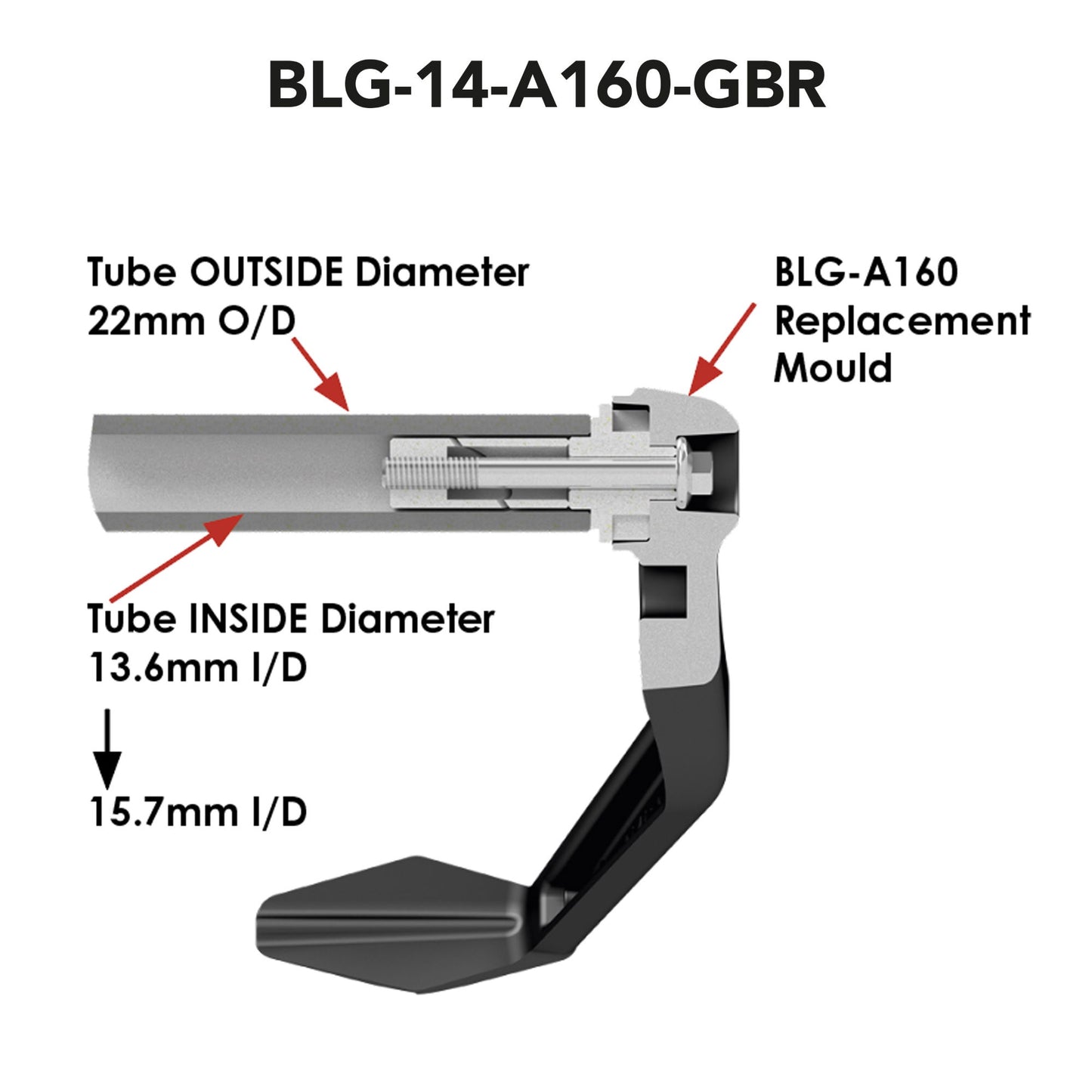 BLG-14-A160-GBR profile diagram