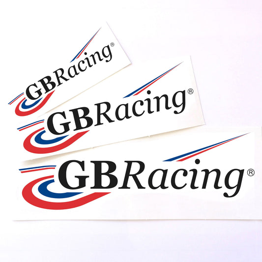 Three GBRacing Stickers logo