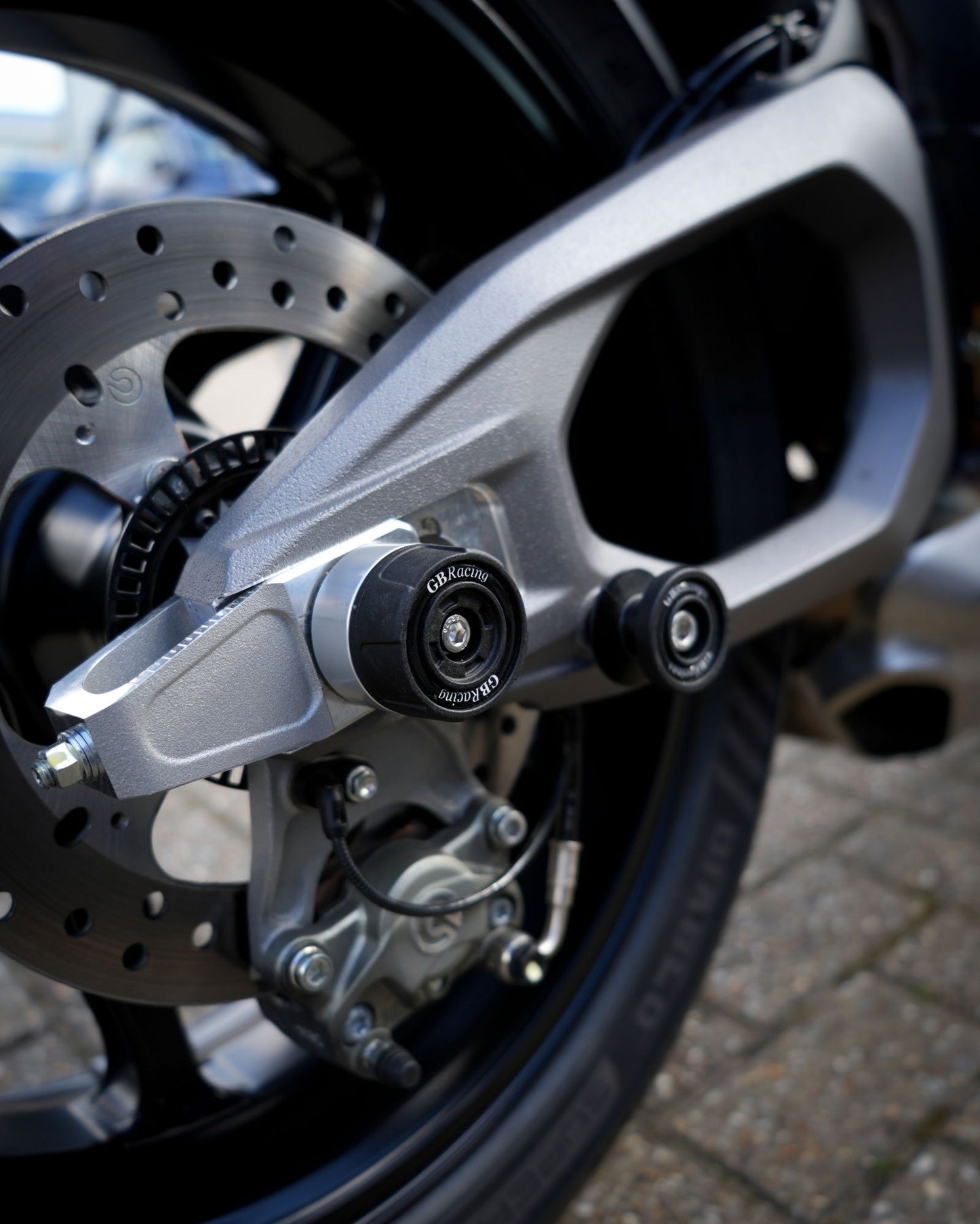 Ducati Panigale V4 S 2025 GBRacing  Spindle Protectors
