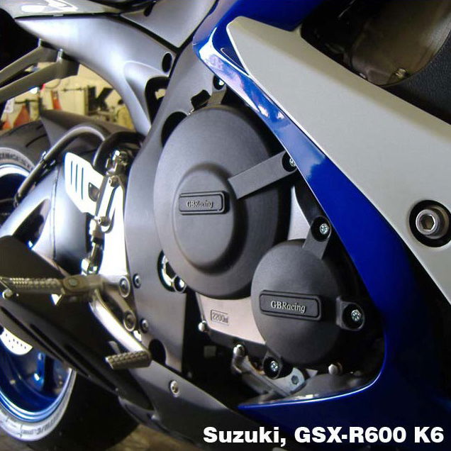 EC-GSXR600-K6-2-GBR GBRacing Engine Protection Clutch Cover