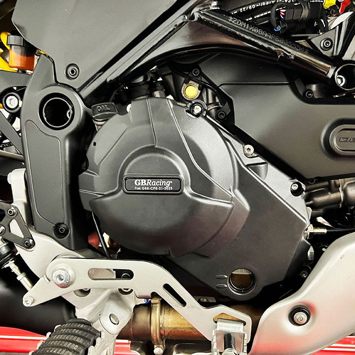 EC-V2-950-2021-2-GBR GBRacing Engine Protection Clutch Cover Ducati