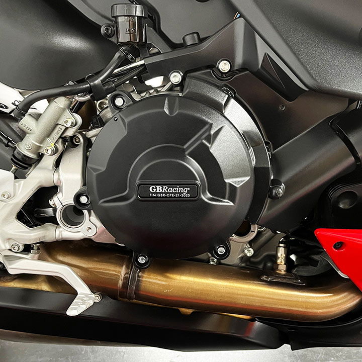 EC-V2-SF-2022-2-GBR GBRacing Engine Protection Clutch Cover Ducati