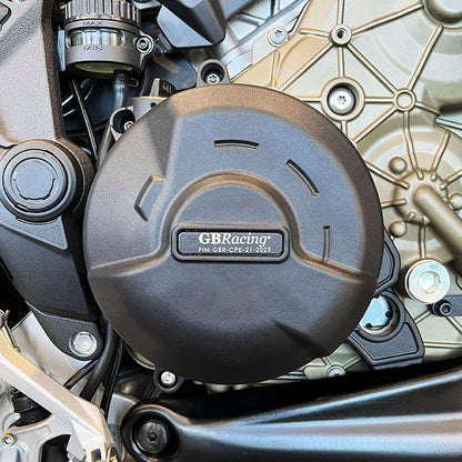 EC-V4-MS-2022-2-GBR GBRacing Engine Protection Clutch Cover Ducati