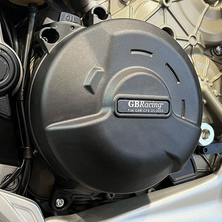 EC-V4-MS-2022-2-GBR GBRacing Engine Protection Clutch Cover Ducati