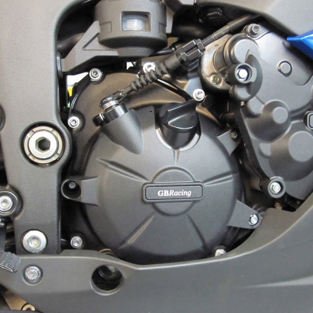 EC-ZX6-2009-2-GBR GBRacing Engine Protection Clutch Cover Kawasaki