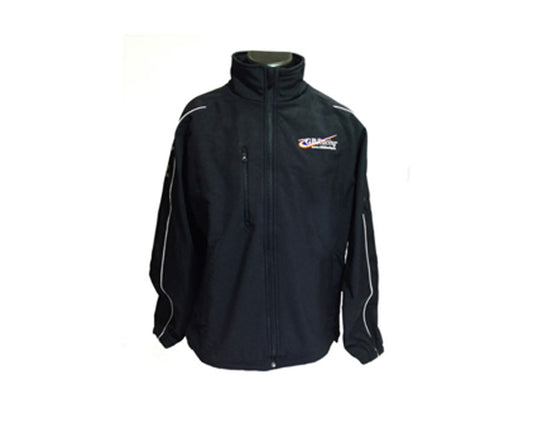 GBRacing black jacket with a logo on a white background