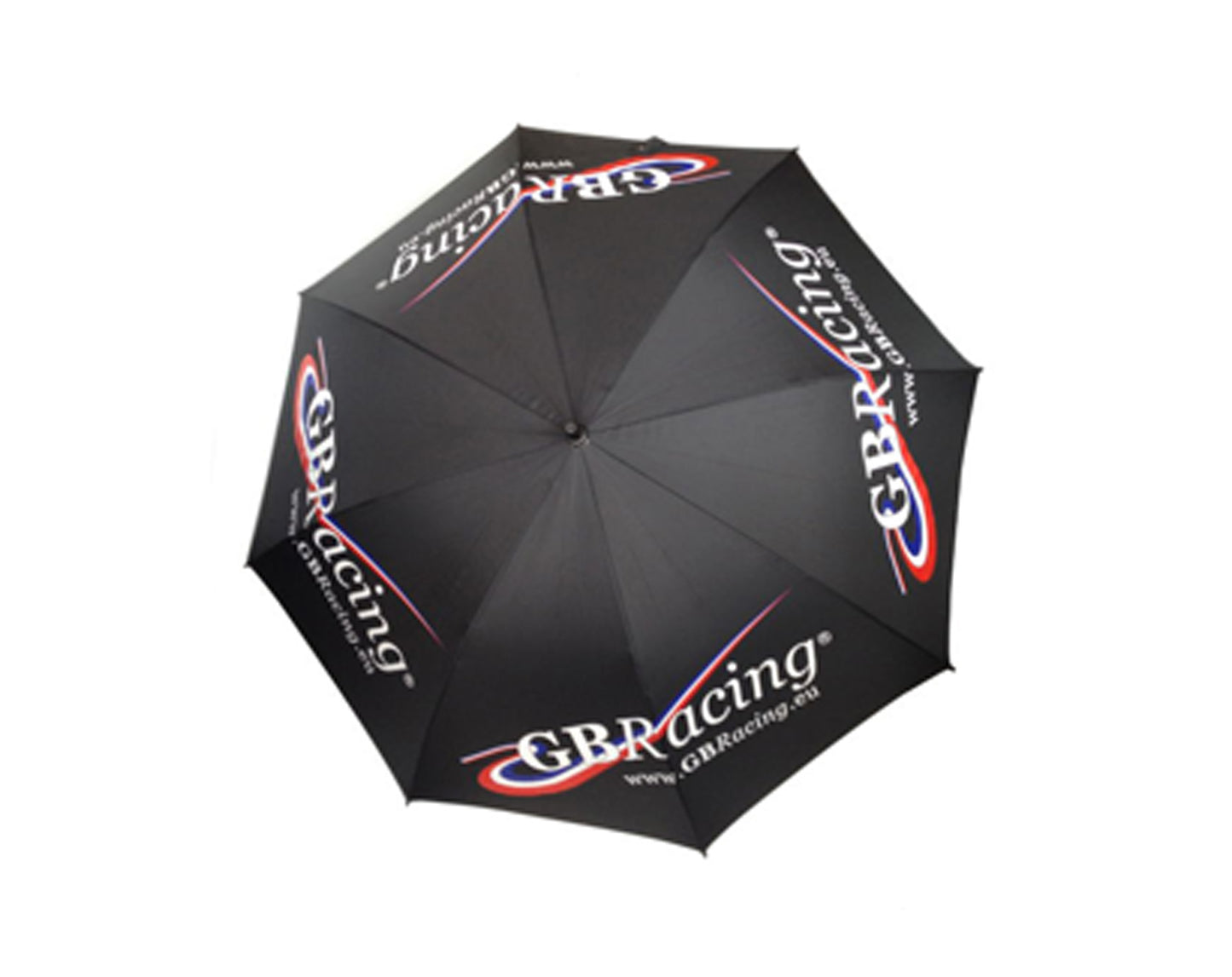 Black umbrella with GB Racing logo 