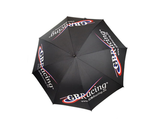 Black umbrella with GB Racing logo 