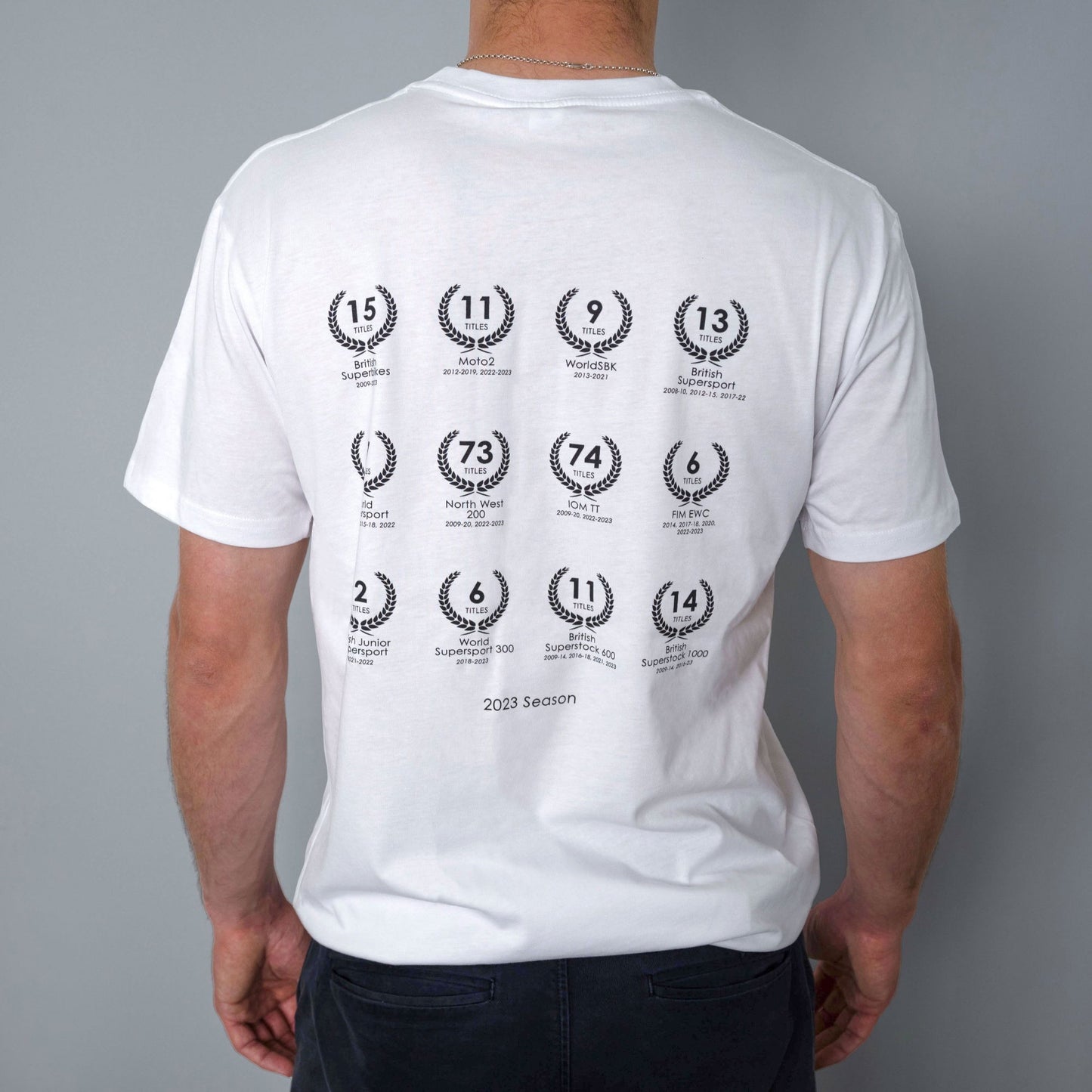 GBRacing T-Shirt White back