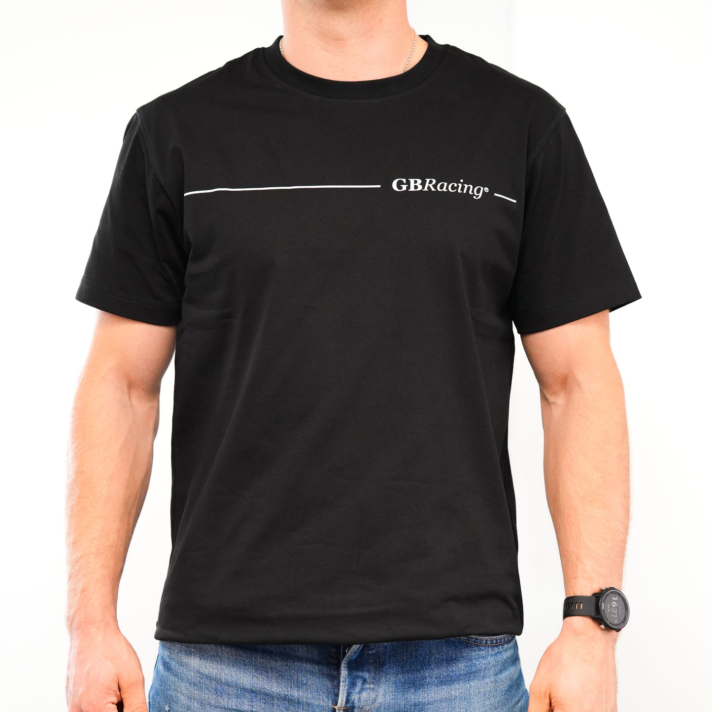 Men's / Unisex Black Designed T Shirt