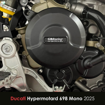 GBRacing Engine Protection Clutch Cover Ducati Hypermotard 698 Mono 2025