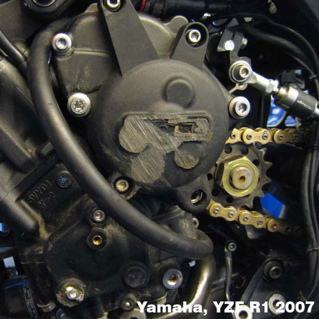 GBRacing Engine Protection Knockhill BSB08 CRASH R1