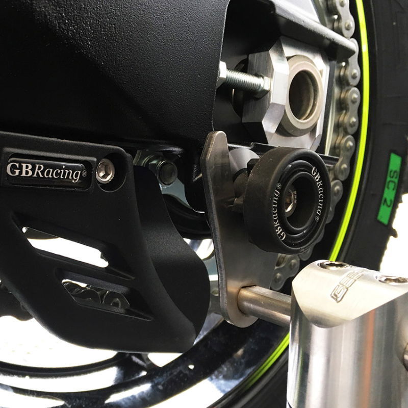 GBRacing Paddock stand bobbin with chain guard